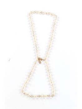 Collana Emme Marella SDRAIO 002 da donna bianca e oro.