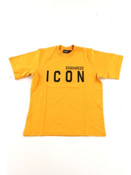 T-shirt Dsquared2 DQ2668 D004G da bambino giallo.