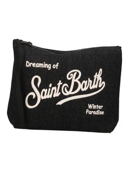 Pochette Mc2 Saint Barth ALI0031 03095 unisex black denim.