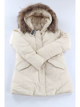 Giubbotto Woolrich CFWKOU0479FB da bambina crema.