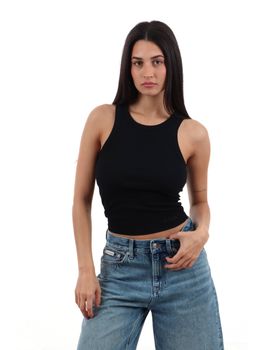 Canotta Mc2 Saint Barth AAD001 01586L da donna nera.