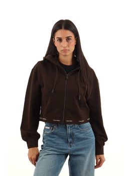 Felpa Calvin Klein LV047G252G da donna coffee.