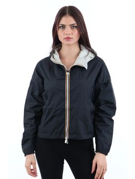 Giubbino K-Way K81333W da donna nero+beige.