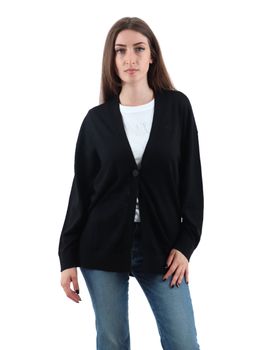 Cardigan Armani Exchange XW001438 AF11896 da donna nero.