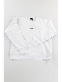 Felpa Dsquared2 DQ2739 D0094 da ragazzo bianca.