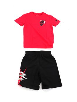 Set Nike 9Q0616 da bambino rosso+nero.