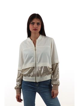 Felpa Liu Jo TA5260TS423 da donna bianca.