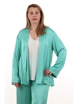 Cardigan Lizalù F1017XBF55045 da donna smeraldo.