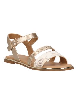 Sandalo Alviero Martini 2453 0371 da bambina latte+platino.