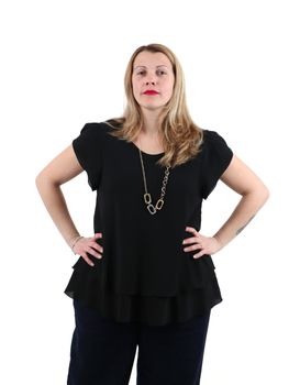 Blusa Lizalù F551XBFCLIDER da donna nera.