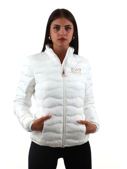 Piumino EA7 8NTB21 TNF8Z da donna bianco.