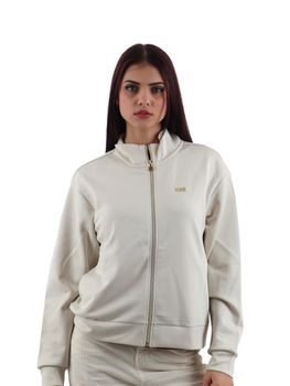 Felpa EA7 7W000191 AF12643 da donna silver.