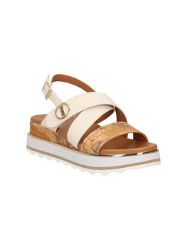 Sandalo Alviero Martini 2193 0371 A727 da bambina bianco e beige
