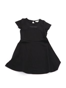 Vestito Calvin Klein LVCKSJH02G da bambina nero.