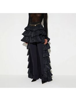 Gonna Elisabetta Franchi GO23067E2 da donna nera.
