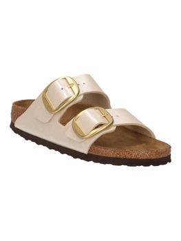Ciabatta Birkenstock 1020021 Arizona Big Buckle da donna bianca.