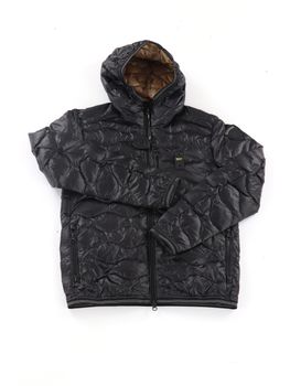 Piumino Blauer BLKC03373 0067191 da bambino nero+beige.