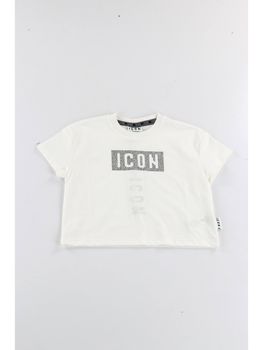 T-shirt Icon IGKS001386 da bambina panna.