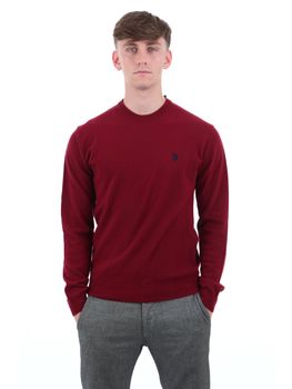Maglione U.S Polo ASSN 173032 0002150 da uomo bordeaux.