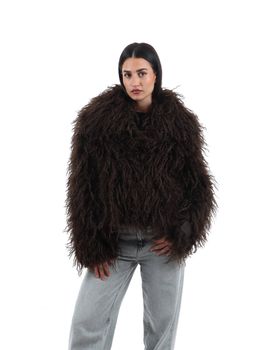Pelliccia Yes Zee G036 D100 da donna moro.