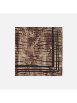 Foulard Elisabetta Franchi FO24L61E2 da donna cacao.