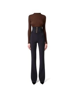Pantalone Elisabetta Franchi PA13257E2 da donna nero.