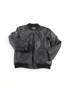 Giubbino Guess L6RL04 WH2J0 da bambino nero.