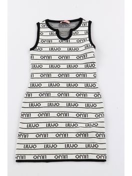 Abito Liu Jo GA5077MS49I da bambina nero e bianco.
