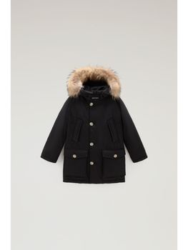 Piumino Woolrich CFWKOU0187 da bambino nero.