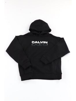 Felpa Calvin Klein LVCKTJB41B da bambino nera.