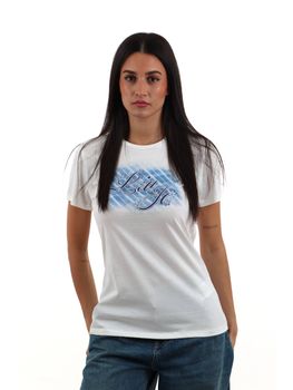 T-shirt Liu Jo WF6346JS923L9468 da donna bianca.