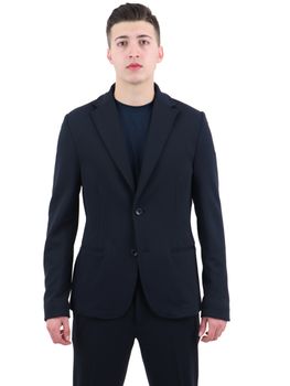 Giacca Daniele Alessandrini G3226N11614402 da uomo blu.