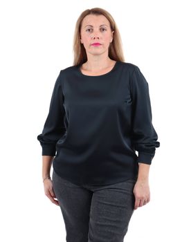 Blusa Lizalù F551YBG58 da donna nera.