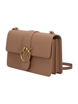 Borsa a tracolla Pinko 100053 A0F1 LOVE ONE da donna biscotto.