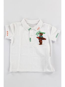 Polo Guess N6GP01 K9WF4 da bambino bianca.