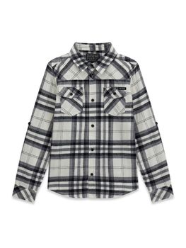 Camicia Guess L6YH03 W2676 da bambino jblk check ki.
