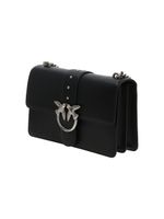borsa a tracolla pinko 100053 a0f1 love one da donna nera e argento.