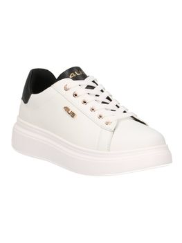 Sneakers 4US 4BX101 da bambina bianca+nera.