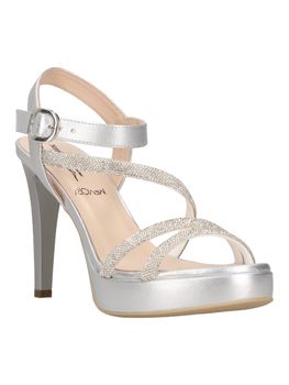 Scarpa con tacco Nero Giardini E513150DE da donna argento.