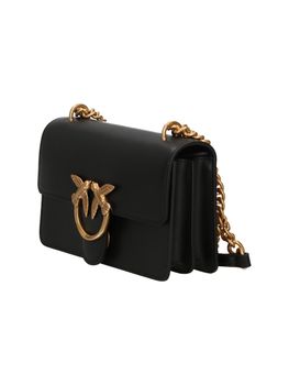 Tracolla Pinko 100074 A0F1 da donna nero e oro.
