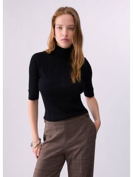 Maglia Liu Jo WF6101MA77Q da donna nera.