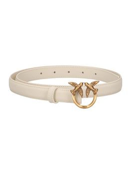 Cintura Pinko 100143 A0F1 LOVE BERRY H2 da donna bianco+oro.