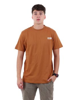T-shirt Icon IUPRET002 da uomo cammello.