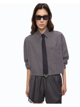 Camicia Pinko 107453 A3FQ da donna nera+bianca+rossa.