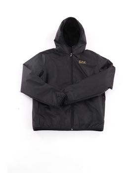 Giacchetto EA7 7B000165 AF17183 da bambino nero e oro.