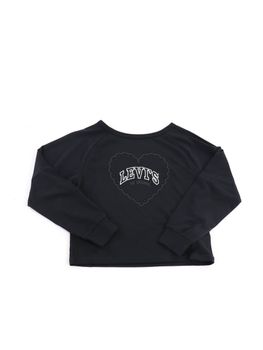 T-shirt Levi's 4ER533 da bambina antracite.