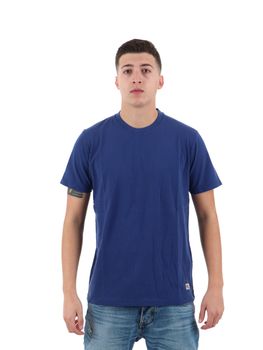 T-Shirt Roy Roger's RRU90049C7480 da uomo navy.
