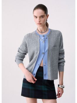Cardigan Liu Jo WF6108MA88R da donna grey medium blu.