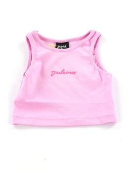 Canotta Disclaimer 58502 da bambina rosa.