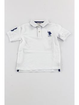 Polo U.S.Polo ASSN.597002 0147 da bambino bianca.